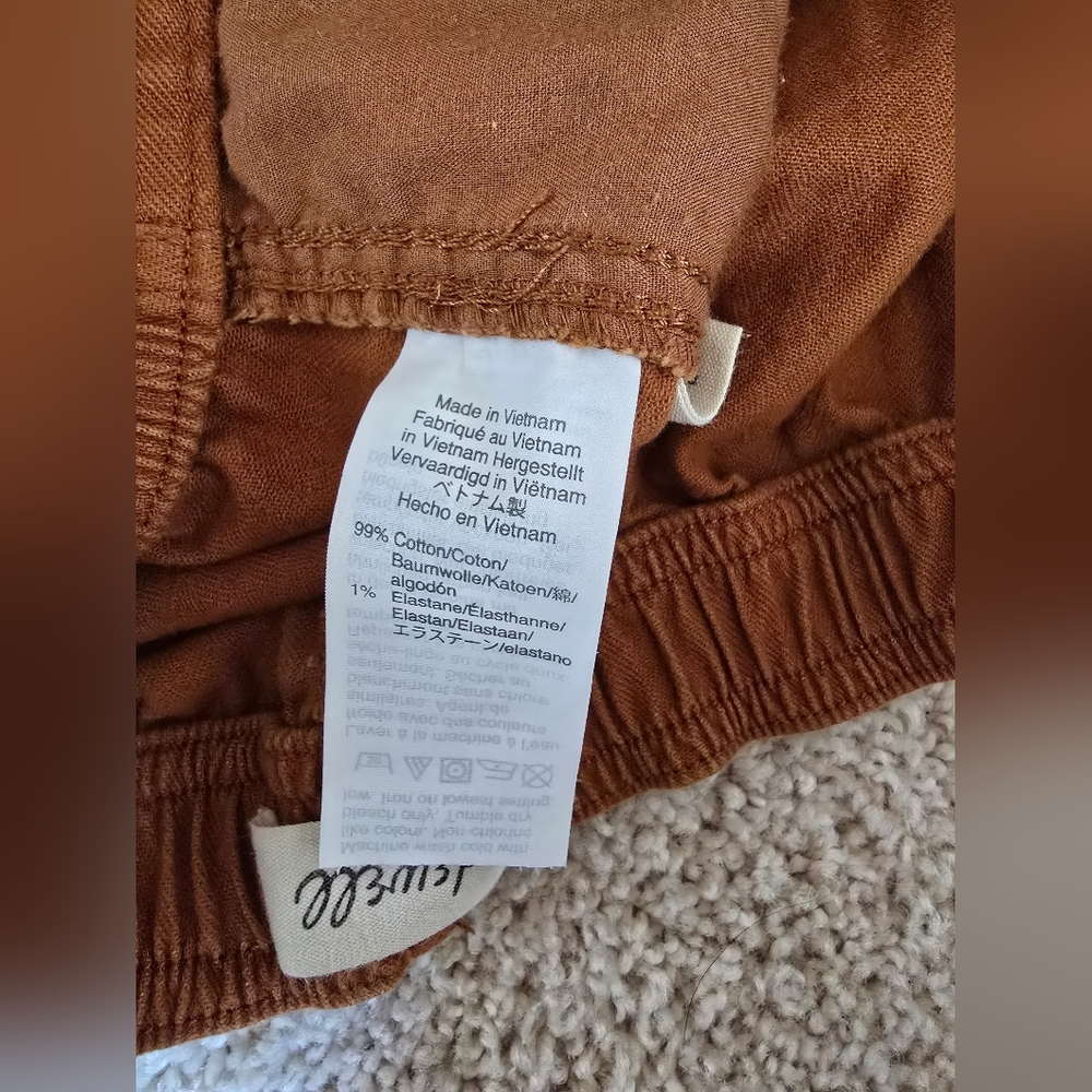 Madewell Camp Shorts Burnt Sienna Size XS Womens High Waisted - Picture 8 of 8